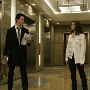 Still of Keanu Reeves and Rachel Weisz in Constantine 2005
