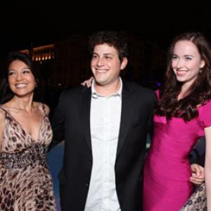 MingNa Wen Elyse Levesque and David Blue at event of SGU Stargate Universe 2009