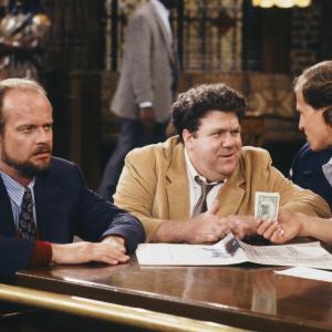 Still of Woody Harrelson, Kelsey Grammer and George Wendt in Cheers (1982)
