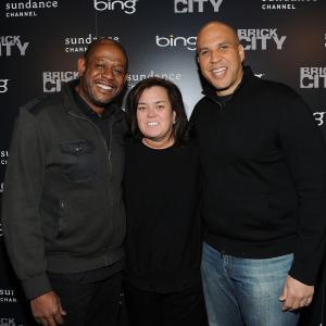 Forest Whitaker and Cory Booker at event of Brick City (2009)