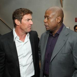 Dennis Quaid and Forest Whitaker at event of Vantage Point 2008