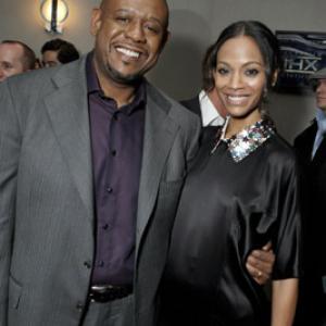 Forest Whitaker and Zoe Saldana at event of Vantage Point 2008