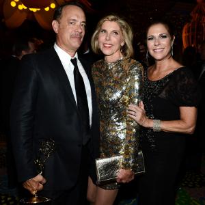 Tom Hanks, Rita Wilson and Christine Baranski at event of The 64th Primetime Emmy Awards (2012)