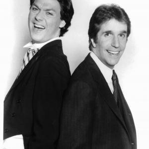Still of Michael Keaton and Henry Winkler in Night Shift 1982