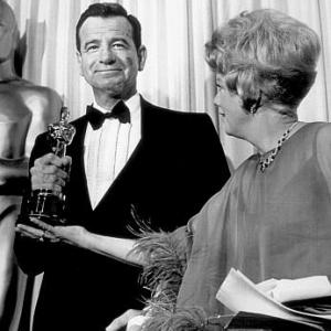 Academy Awards 39th Annual Best Supporting Actor Walter Matthau and shelly Winters 1967