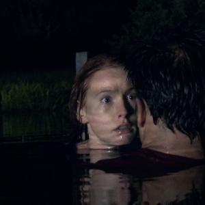 Still of Alicia Witt and Todd Rotondi in The Pond
