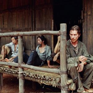 Still of Christian Bale Jeremy Davies and Steve Zahn in Rescue Dawn 2006