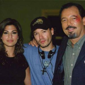 Eva Mendes, Carlos Gallardo, and Ruben Blades.