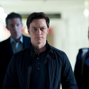 Still of Vincent Cassel, Rosario Dawson and James McAvoy in Transo busena (2013)