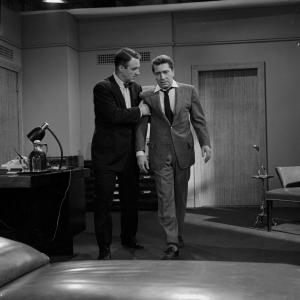 Still of Richard Conte and John Larch in The Twilight Zone 1959