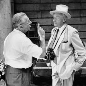 Director George Cukor and photographer Cecil Beaton during the making of My Fair Lady 1963 Warner Brothers