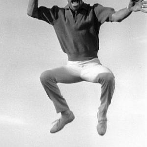 Sammy Davis, Jr. jumping in mid-air, 1960. Modern silver gelatin, 14x11. $600 © 1978 Bernie Abramson MPTV