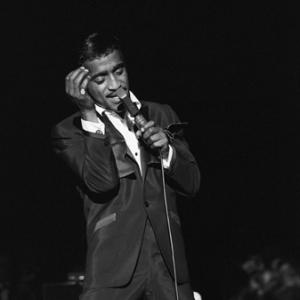 Sammy Davis Jr performing at the Sands Hotel in Las Vegas
