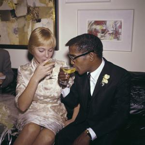 Sammy Davis Jr. and May Britt on their wedding day 11-13-1960