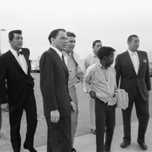 Dean Martin Frank Sinatra Peter Lawford Sammy Davis Jr and Jack Entratter in Las Vegas during the making of Oceans Eleven