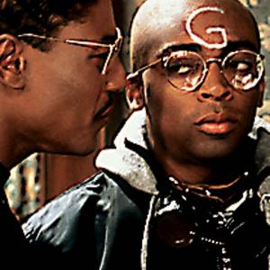 Still of Spike Lee and Giancarlo Esposito in School Daze (1988)