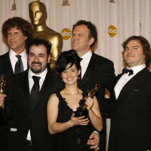 John C Reilly Will Ferrell Jack Black Eugenio Caballero and Pilar Revuelta at event of The 79th Annual Academy Awards 2007