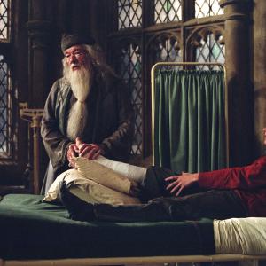 Still of Michael Gambon and Rupert Grint in Haris Poteris ir Azkabano kalinys 2004
