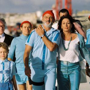 Still of Bill Murray, Willem Dafoe, Anjelica Huston, Michael Gambon and Waris Ahluwalia in The Life Aquatic with Steve Zissou (2004)