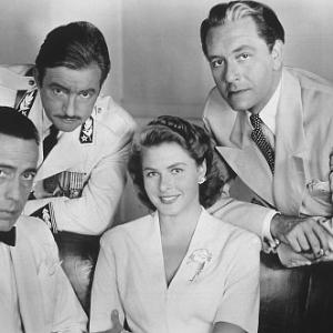 Casablanca Humphrey Bogart Claude Rains Paul Henreid and Ingrid Bergman 1942 Warner