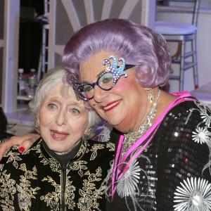 Celeste Holm and Barry Humphries