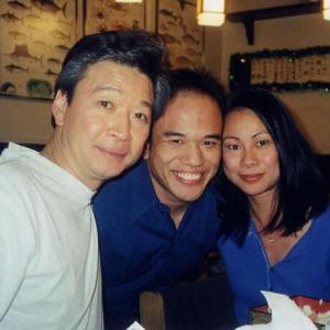 Actor Tzi Ma, John Butiu, and Christina Ma