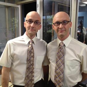 Jim Rash and JP Manoux as Dean and Doppeldeaner from Community