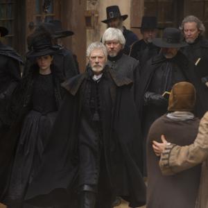 Still of Stephen Lang and Janet Montgomery in Salem 2014