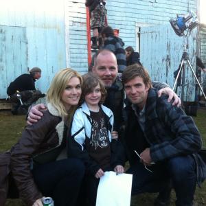 Haven Season 3 Episode 2 Stay Left to right Emily Rose Raiden Moore Adrian G Griffiths and Lucas Bryant