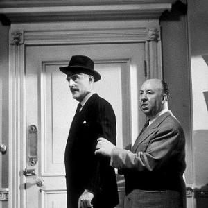 Dial M For Murder John Williams with Director Alfred Hitchcock 1954 Warner Bros