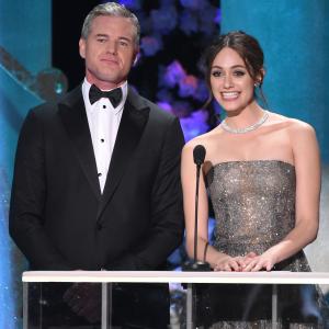 Emmy Rossum and Eric Dane at event of The 21st Annual Screen Actors Guild Awards (2015)