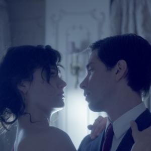 Still of Emmy Rossum and Justin Long in Comet (2014)