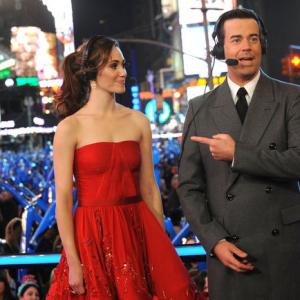 Still of Emmy Rossum and Carson Daly in NBCs New Years Eve with Carson Daly 2012