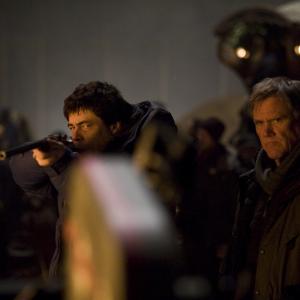 Still of Benicio Del Toro and Joe Johnston in Vilkolakis 2010