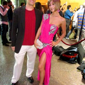 Jeff Gund and Bai Ling at the Asian Pacific Film Festival