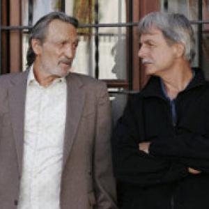 Mike Franks and Gibbs ( Mark Harmon ) in NCIS.