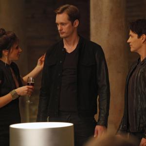 Still of Alexander Skarsgård, Valentina Cervi and Stephen Moyer in Tikras kraujas (2008)