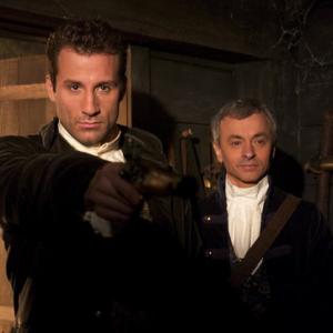 Michael Boisvert as Charles II and Richard Side as his valet in Youngblades Episode 104 The Exile