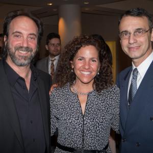 Motion Picture Editors Guild  Board Members Stephen Rivkin and Frank Morrone with Guild staffer Lisa Dosch