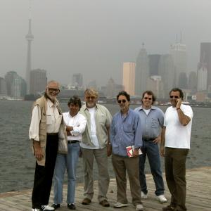 Toronto pre-production Land of the Dead location survey with George A. Romero, Peter Grunwald, Neil Canton, Dennis E. Jones, Byron A. Martin and Bernie Goldmann (2004)