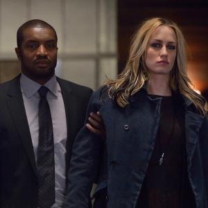 Still of Roger R Cross and Ruta Gedmintas in The Strain 2014