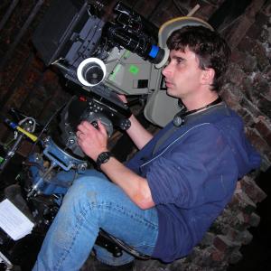 Director and CoWriter Anthony C Ferrante on the set of HEADLESS HORSEMAN