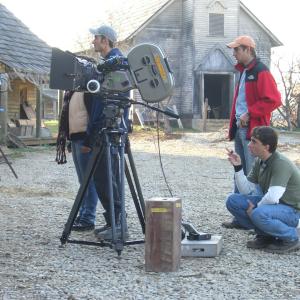 Director and cowriter Anthony C Ferrante on the set of HEADLESS HORSEMAN
