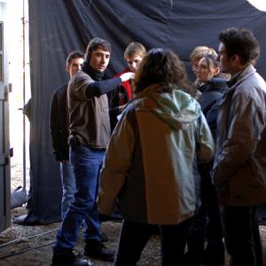 Director and cowriter Anthony C Ferrante on the set of HEADLESS HORSEMAN