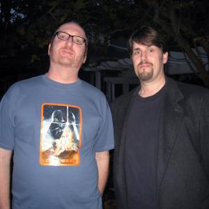 C Andrew Nelson and with fellow actor and comedian Brian Posehn on the set of At The Skywalker Ranch originally shown as part of THE SHOWBIZ SHOW WITH DAVID SPADE