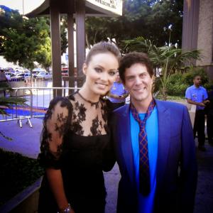 Scott Mitchell Rosenberg and Olivia Wilde at Cowboys & Aliens premiere at San Diego Comic-Con