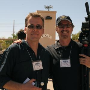 With Dave Frederick at the Sox training camp in Phoenix, for a season finale of My Boys.