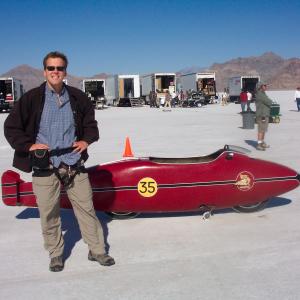 On the Salt Lakes for Worlds Fastest Indian Our mockup went 70mph the real one went 200mph Main Unit DP was David Gribble ACS