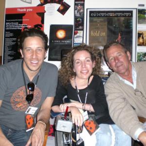 Doug Olear Jackie Julio and Timothy Bottoms in the green room at The 2008 Lake Arrowhead Film Festival