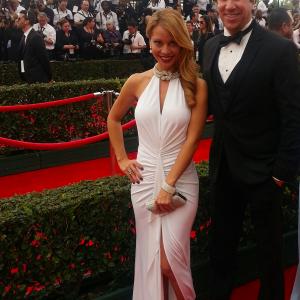Doug Olear and Nicole Burlingame at event of The 21st Annual Screen Actors Guild Awards 2015